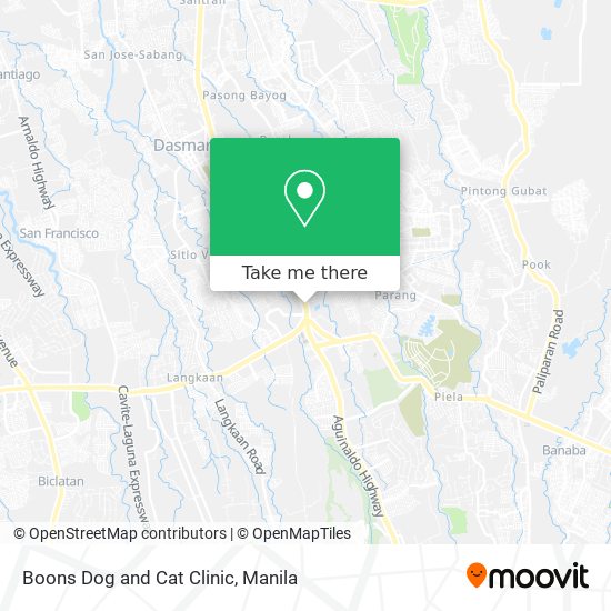 Boons Dog and Cat Clinic map