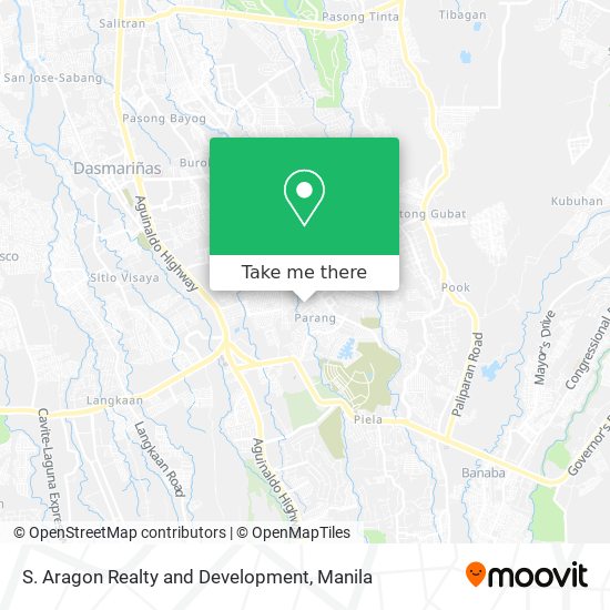 S. Aragon Realty and Development map