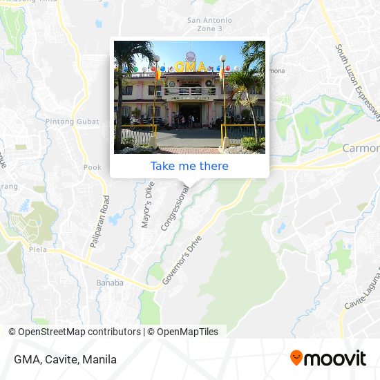 GMA, Cavite map