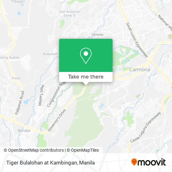 Tiger Bulalohan at Kambingan map