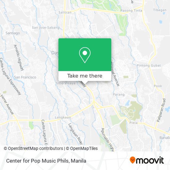Center for Pop Music Phils map