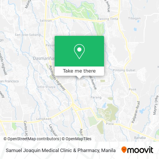 Samuel Joaquin Medical Clinic & Pharmacy map