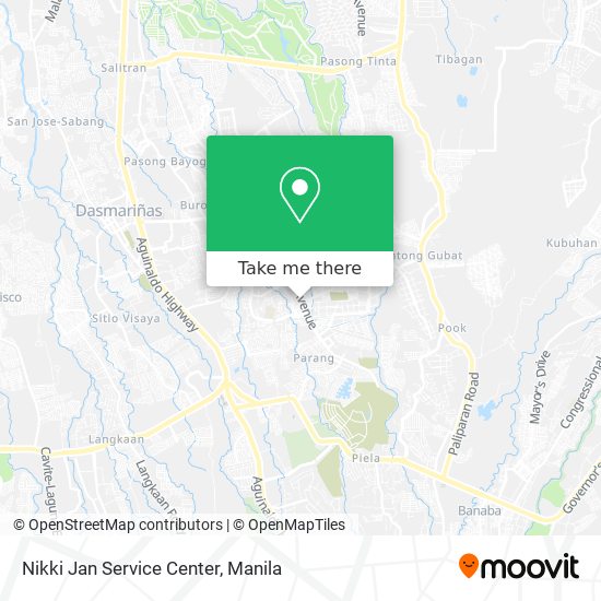 Nikki Jan Service Center map