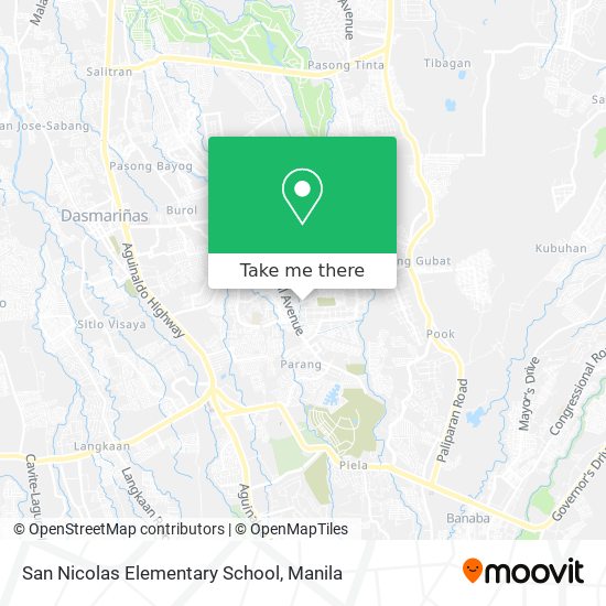 San Nicolas Elementary School map