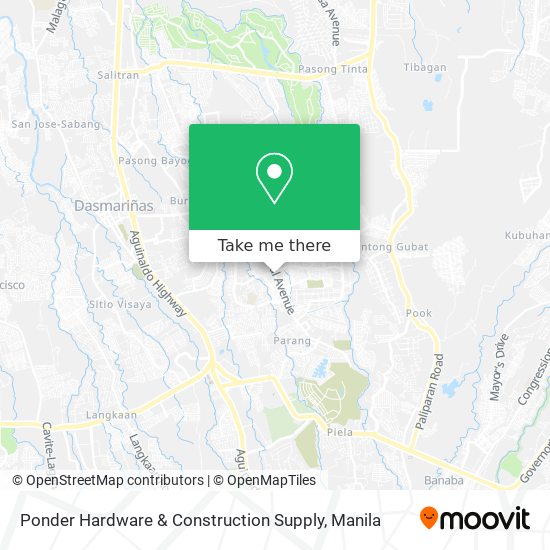 Ponder Hardware & Construction Supply map