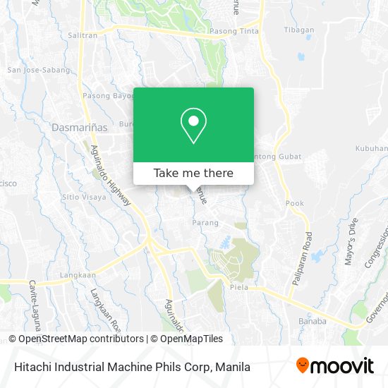 Hitachi Industrial Machine Phils Corp map