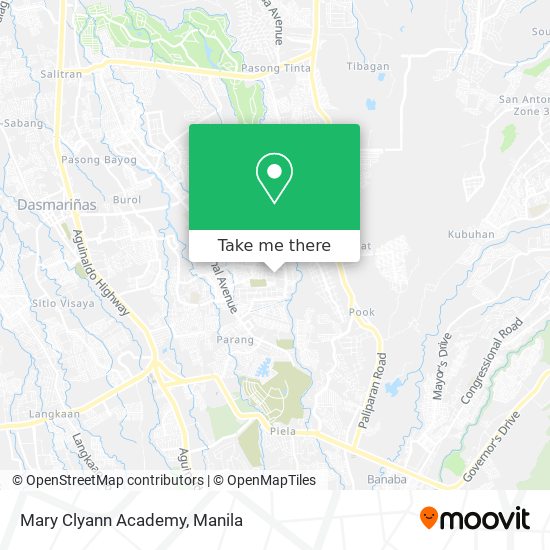 Mary Clyann Academy map