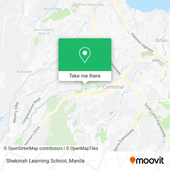 Shekinah Learning School map