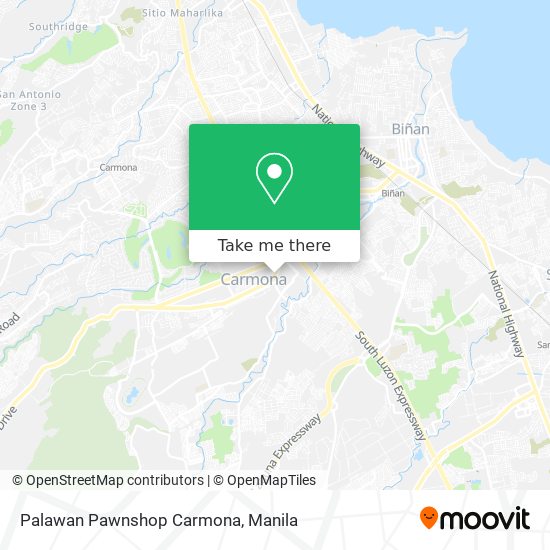 Palawan Pawnshop Carmona map