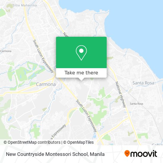 New Countryside Montessori School map