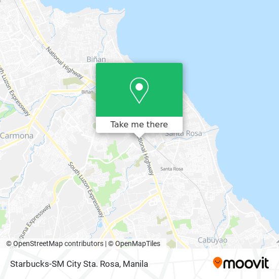 Starbucks-SM City Sta. Rosa map