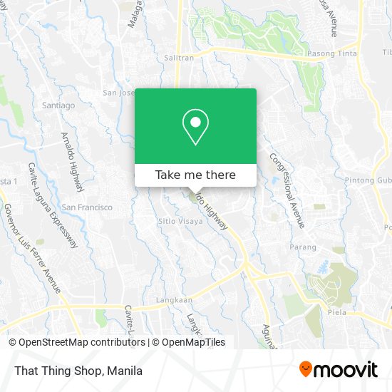 That Thing Shop map