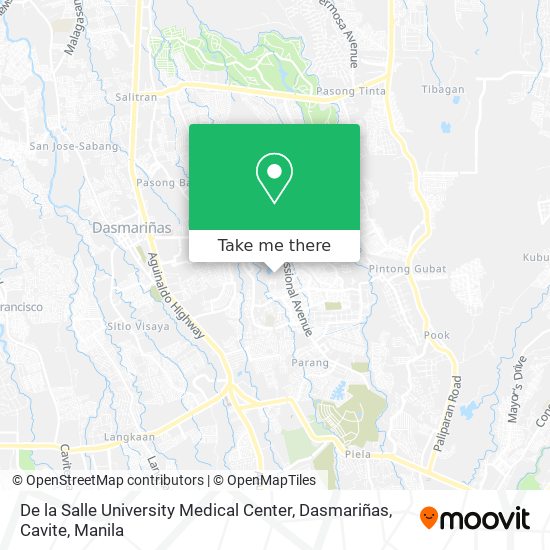 De la Salle University Medical Center, Dasmariñas, Cavite map
