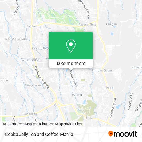 Bobba Jelly Tea and Coffee map