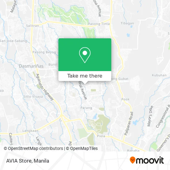 AVIA Store map