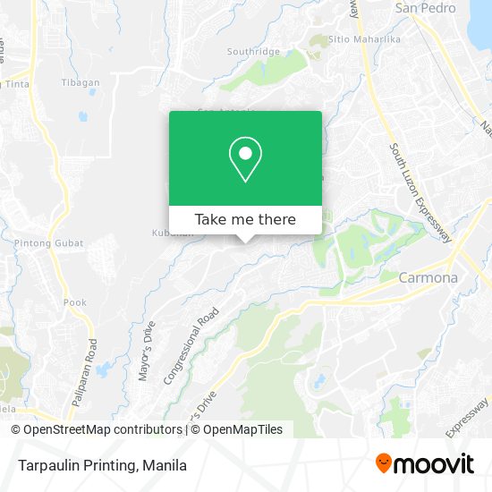 Tarpaulin Printing map
