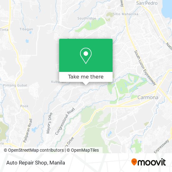 Auto Repair Shop map