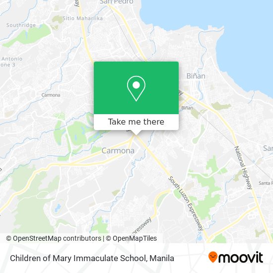 Children of Mary Immaculate School map