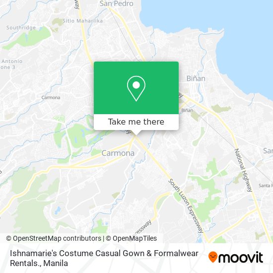 Ishnamarie's Costume Casual Gown & Formalwear Rentals. map