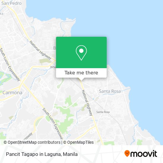 Pancit Tagapo in Laguna map