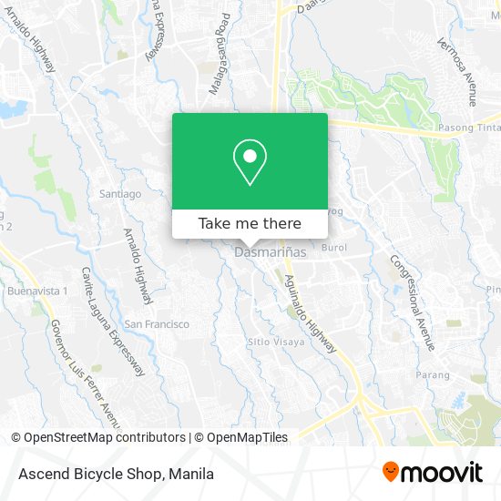 Ascend Bicycle Shop map