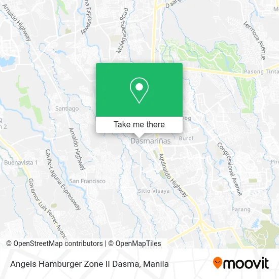Angels Hamburger Zone II Dasma map