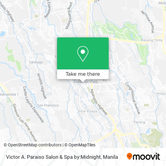 Victor A. Paraiso Salon & Spa by:Midnight map