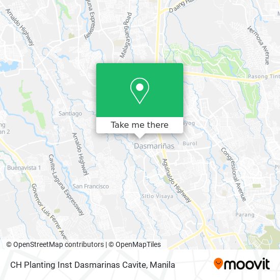 CH Planting Inst Dasmarinas Cavite map