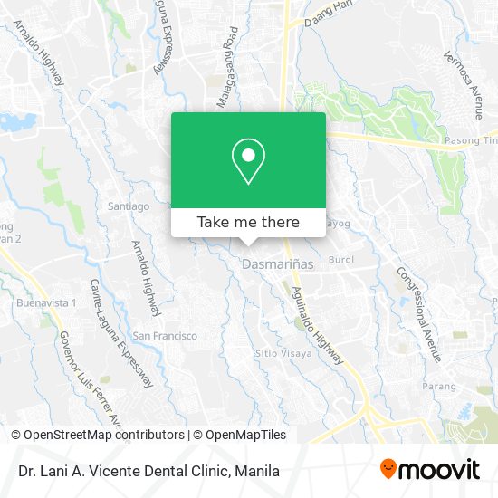 Dr. Lani A. Vicente Dental Clinic map