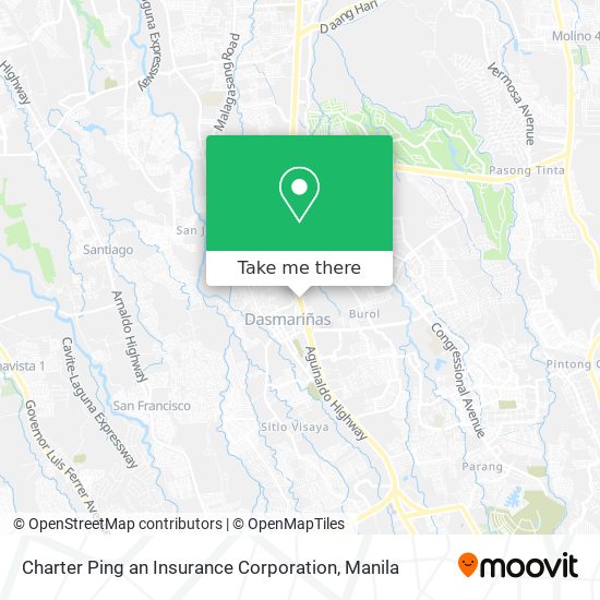 Charter Ping an Insurance Corporation map