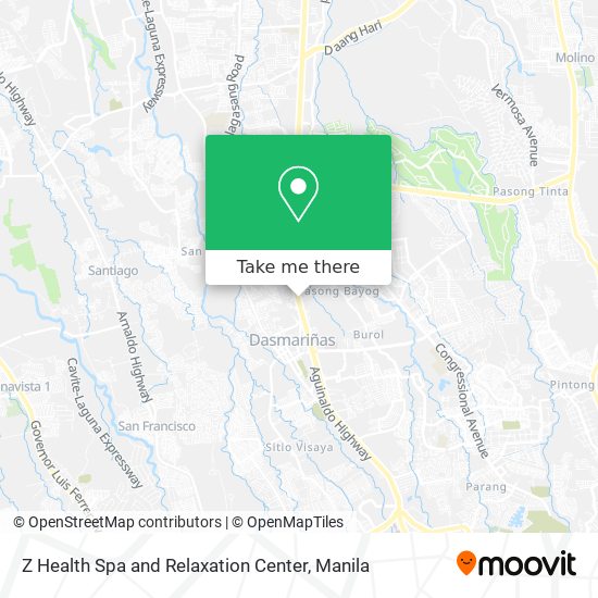 Z Health Spa and Relaxation Center map