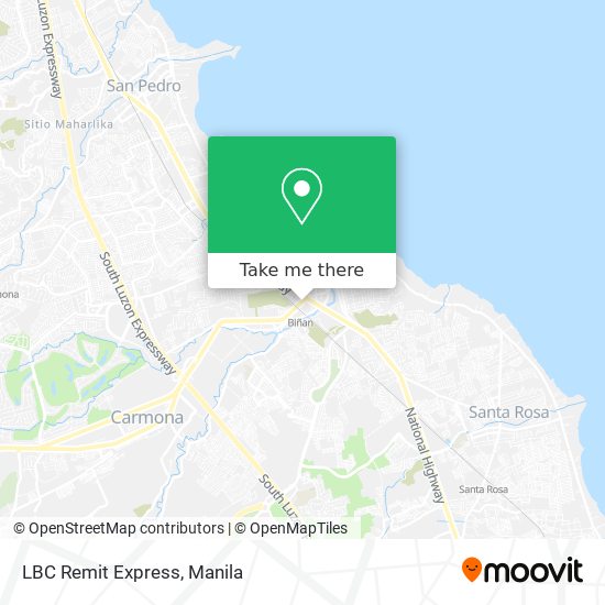 LBC Remit Express map