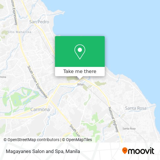 Magayanes Salon and Spa map