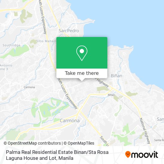 Palma Real Residential Estate Binan / Sta Rosa Laguna House and Lot map
