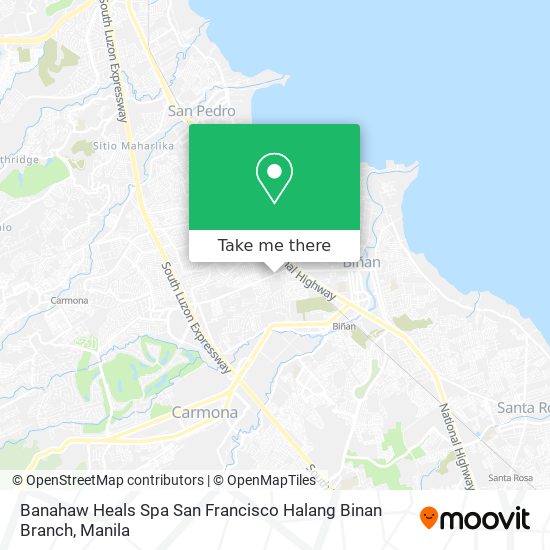 Banahaw Heals Spa San Francisco Halang Binan Branch map
