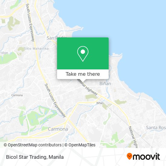 Bicol Star Trading map