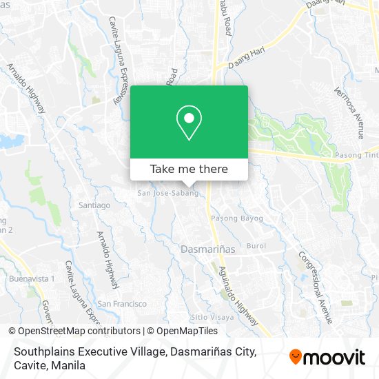 Southplains Executive Village, Dasmariñas City, Cavite map