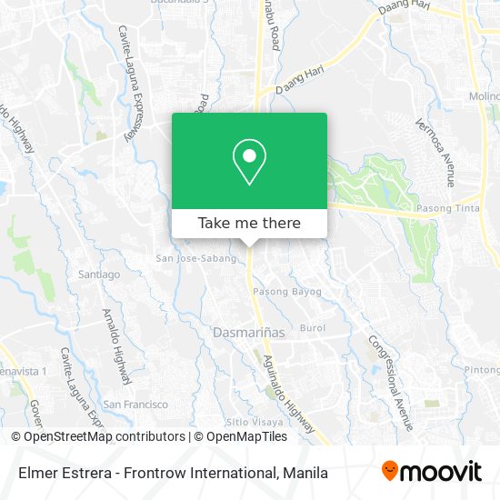 Elmer Estrera - Frontrow International map