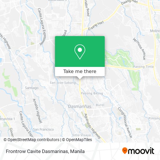 Frontrow Cavite Dasmarinas map