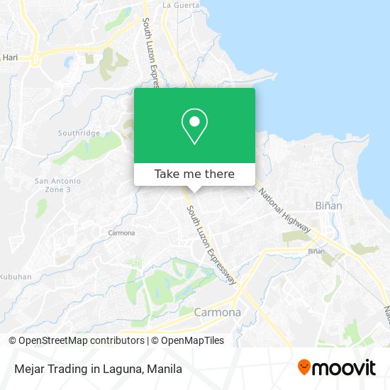 Mejar Trading in Laguna map