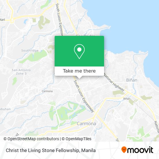 Christ the Living Stone Fellowship map