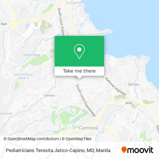 Pediatricians Teresita Jatico-Capino, MD map