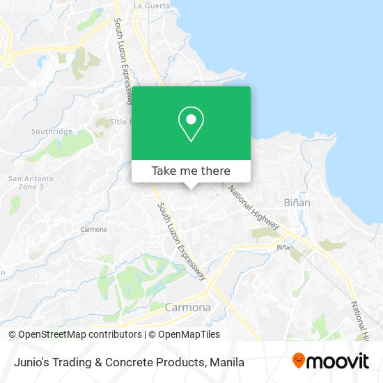 Junio's Trading & Concrete Products map