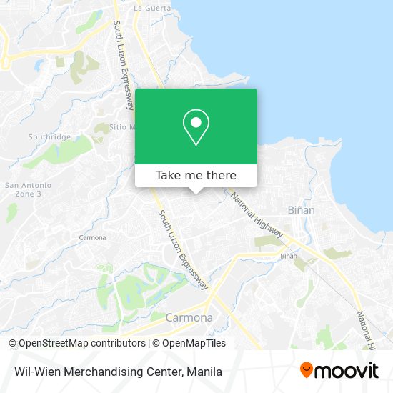Wil-Wien Merchandising Center map