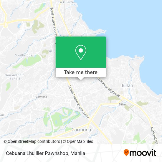 Cebuana Lhuillier Pawnshop map