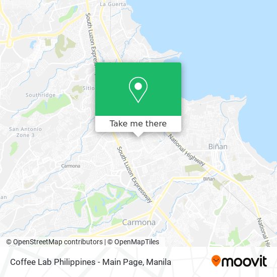 Coffee Lab Philippines - Main Page map