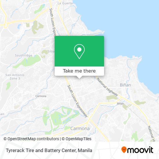 Tyrerack Tire and Battery Center map