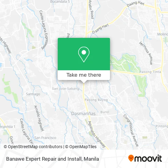 Banawe Expert Repair and Install map