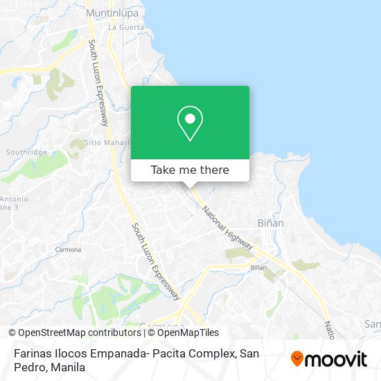 Farinas Ilocos Empanada- Pacita Complex, San Pedro map