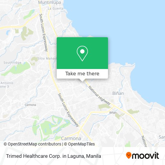 Trimed Healthcare Corp. in Laguna map